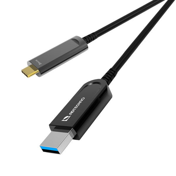 10Gbps対応光ファイバUSBケーブル A-C 5m