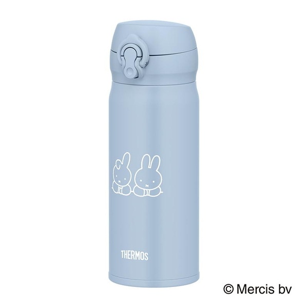 真空断熱ケータイマグ 400ml アッシュブルー ミッフィーデザイン