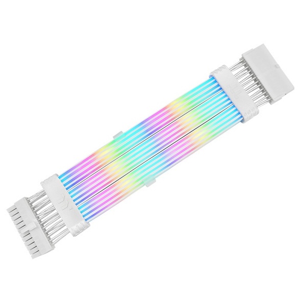 電源ケーブル Tt Mod 24 pin ARGB Snow Cable