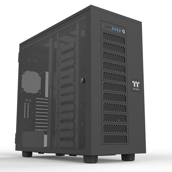 ワークステーション向けPCケース AX700 TG Black