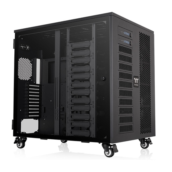 ワークステーション向けPCケース AX1000 TG Black