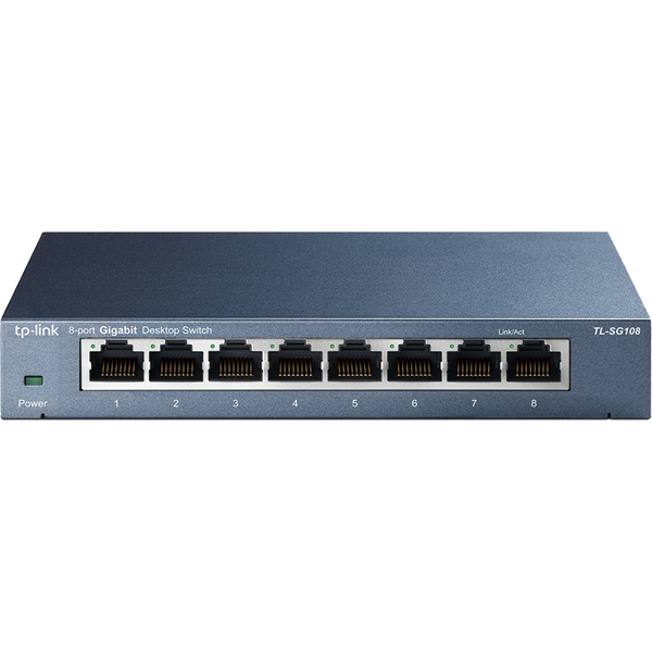 8ポート 10/100/1000Mbps デスクトップ スイッチ