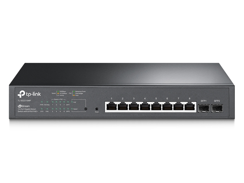 JetStream 8ポート 10/100/1000Mbps PoE+スイッチ デスクトップ 2SPF