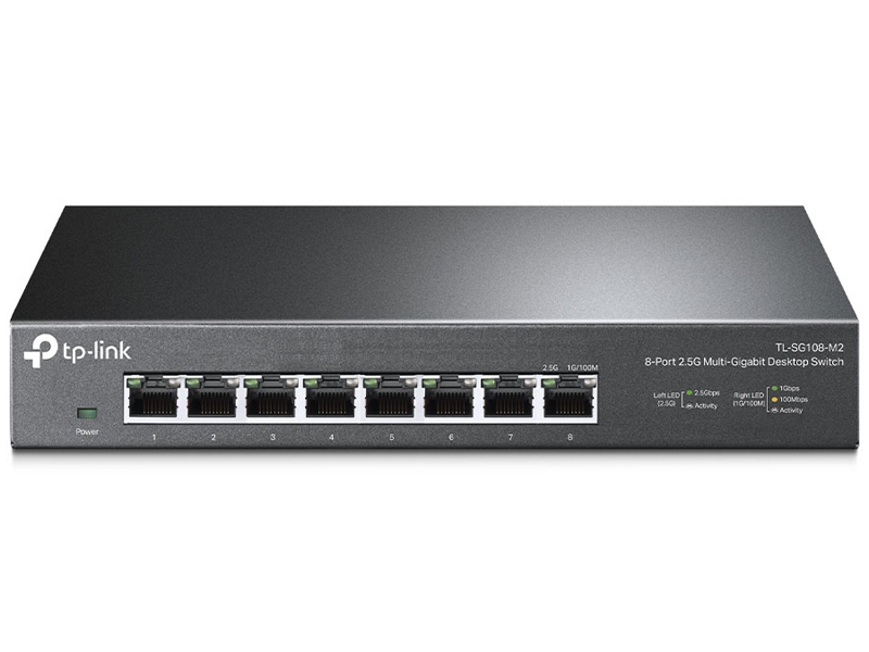 8ポート 2.5G デスクトップスイッチ
