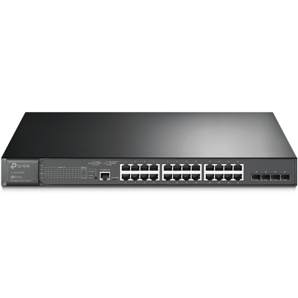 JetStream 24ポート ギガビット POE+ L2 マネージスイッチ/4スロット SFP