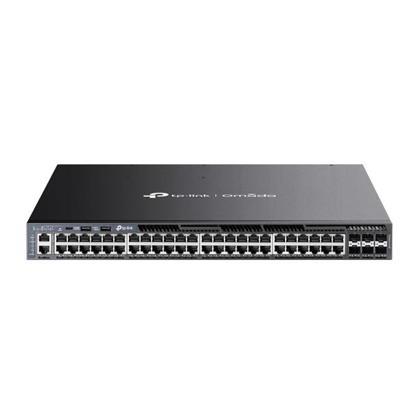 Omada ギガビットPoE+ポート×48 / 10Gスロット×6 スタッカブルL3マネージスイッチ