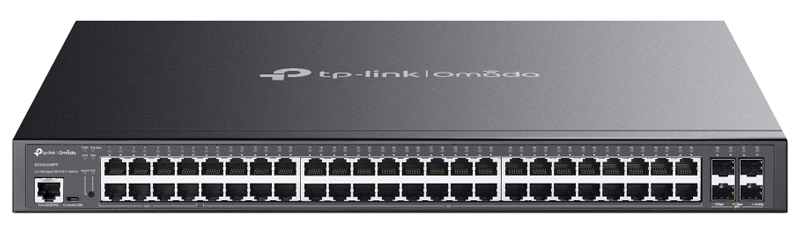 Omada ギガビット/48ポート & 10GE SFP+/4ポート L2+マネージドスイッチ（PoE+×40/PoE++×8）