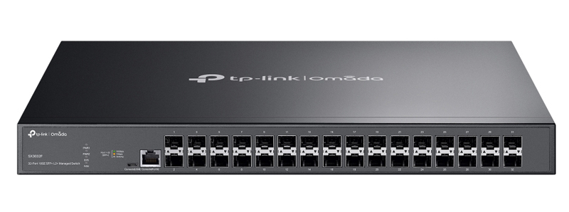 Omada 10GE SFP+スロット×32 L2+マネージスイッチ