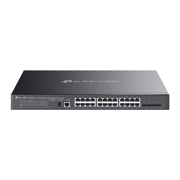 Omada 24ポートギガビットスタッカブルライトL3マネージPoE++スイッチ（10Gスロット×4搭載）