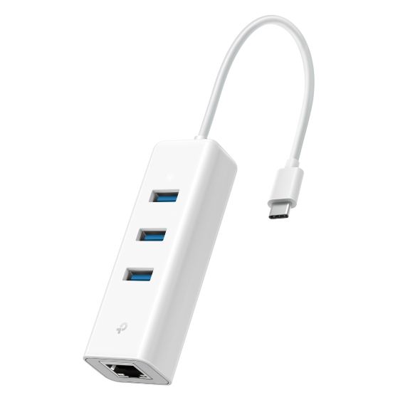 USB Type-C 3ポートハブ＆ギガビット有線LANアダプター