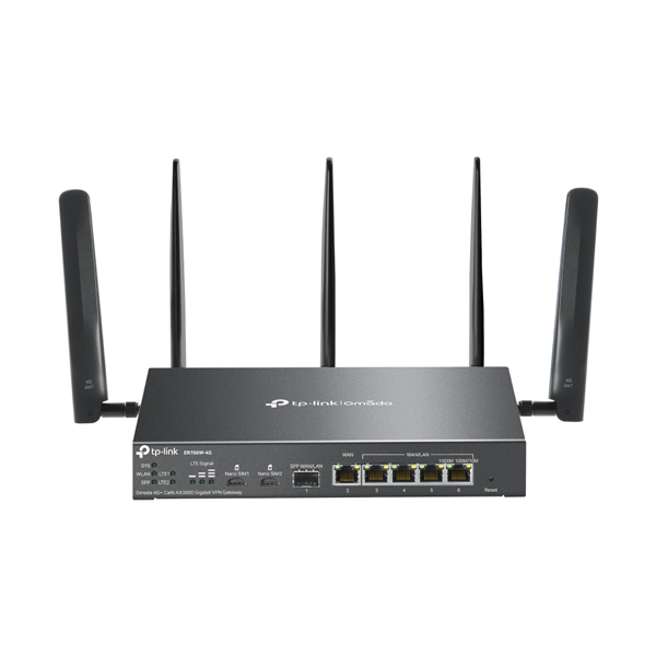 Omada 4G+ Cat6 AX3000 Wi-Fi 6 ギガビットVPNルーター