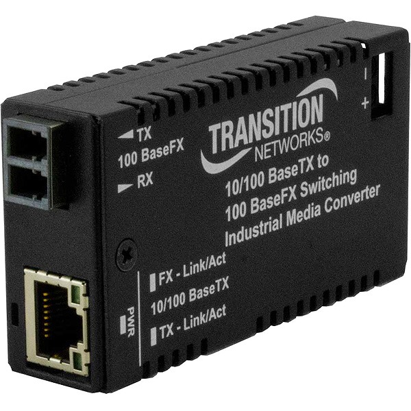 10/100BASE-TX(RJ-45) ⇔ 100BASE-FX 1300 nm マルチモード (LC)[2km]