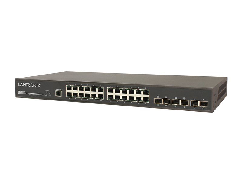 (20) 10/100/1000Base-T + (4) SFP/RJ-45 コンボ・ポート + (2) SFPスロット