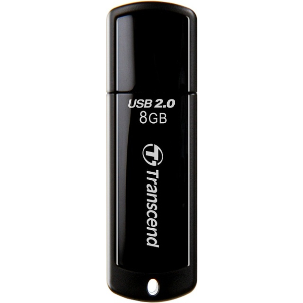 USBメモリー USB2.0 キャップ式 8GB ブラック