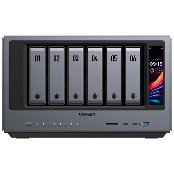 Core Ultra 7 255H CPU搭載 6ベイNAS ディスクレスモデル DDR5 64GBメモリ AI機能搭載