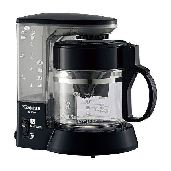 コーヒーメーカー ブラック 珈琲通 540ml コーヒーカップ4杯
