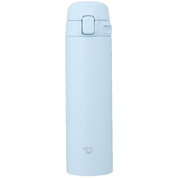 ステンレスマグ ソフトブルー 300ml ワンタッチ シームレスせん