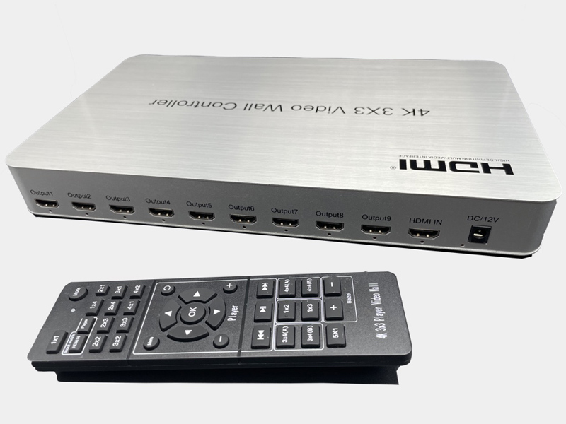 4K入力対応/3x3/HDMIビデオウォールコントローラー