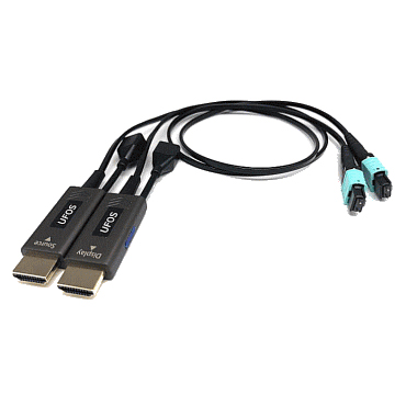 MPO光ケーブル使用HDMI ver2.1モニタエクステンダー/UFOS-HMシリーズ（送受信器セット）/TX1.8m-RX8cm
