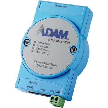 ADAM-4500シリーズ 2ポート RS-232-to-イーサネット シリアルデバイスサーバ