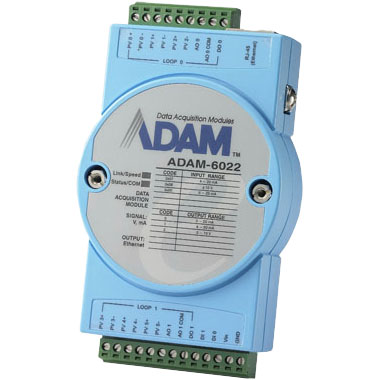 ADAM-6022 イーサネット デュアルループPIDコントローラー