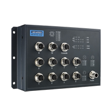 産業用コミュニケーションEKI EN50155 M12 10FE PoE + 2G Managed SW 72～110VDC