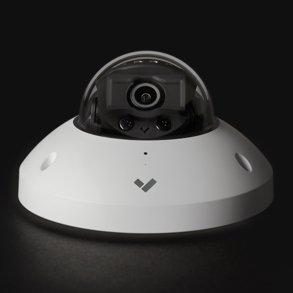 Verkada CM41-E Outdoor Mini Dome Camera 5MP Fixed Lens 384GB of Storage Maximum 90 Days of Retention