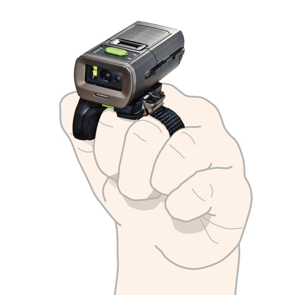 AirScan Finger ウェアラブル2次元コードリーダー 無線 Bluetooth 充電クレードルセット