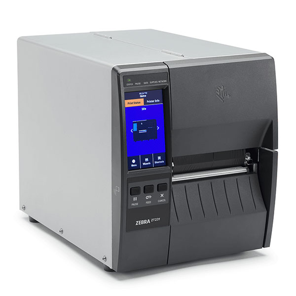 デスクトッププリンタ Zebra ZT231 熱転写式 203dpi 4インチ USB RS232C Ethernet Bluetooth USBHost ラベル印刷 オートカッター付き