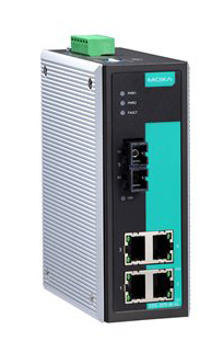 EtherDevise Server 4ポート10/100BaseTx、1ポートシングルモード100BaseFx