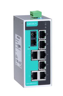 アンマネージドスイッチ、7xRJ45 1xシングルSC