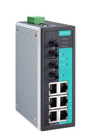 マネージドスイッチ、6xRJ45 2xマルチST、Tモデル