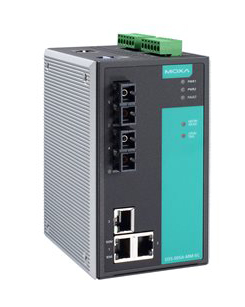 マネージドスイッチ、3xRJ45 2xマルチSC