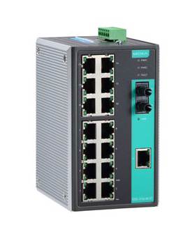 アンマネージドスイッチ、15xRJ45 1xマルチST、Tモデル