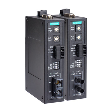 工業用RS-232C/422/485⇒マルチモード ファイバーコンバータ(SCコネクタ)、2KVアイソレーション、Tモデル