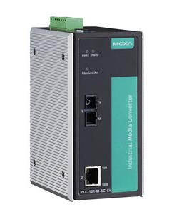 産業用IEC 61850/EN50155イーサネット⇒ファイバーメディアコンバータ/マルチモードSCコネクタ/1アイソレート電源