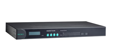 16ポート RS-232C/422/485 デュアルLANターミナルサーバ、2KVアイソレーション