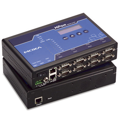 8ポート RS-232C/422/485 デバイスサーバ 光絶縁 デスクトップモデル/DB9コネクタ