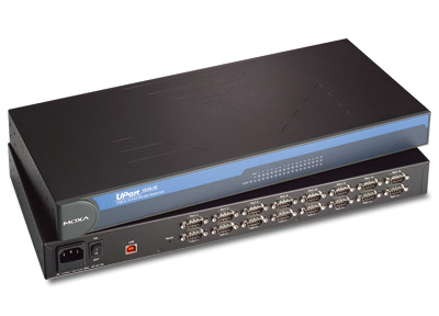 16ポート RS-232/422/485 USB - シリアルコンバーター