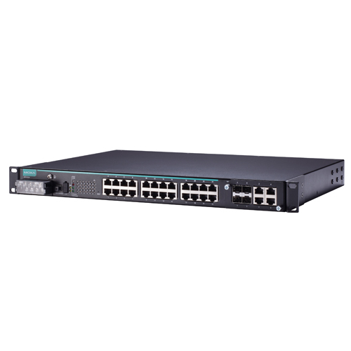 IEC 61850-3認証マネージドラックマウントイーサネットスイッチ 20xマルチST 2絶縁電源(18~72VDC)