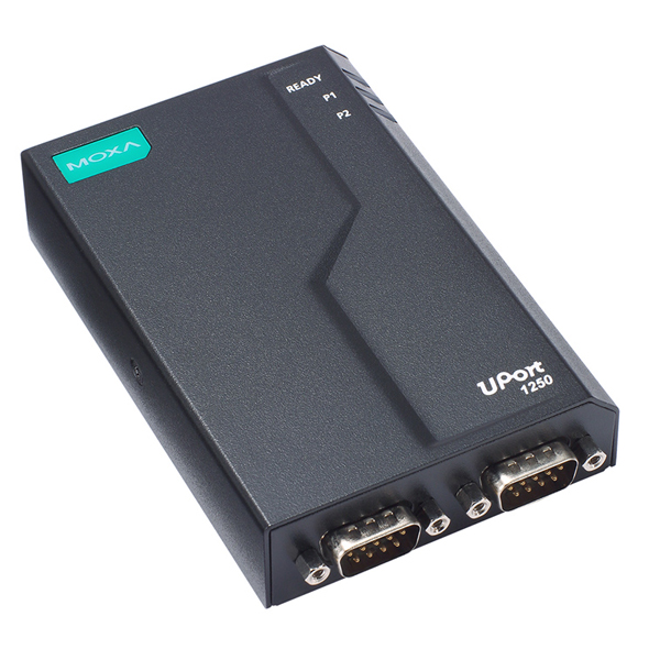 2ポート RS-232/422/485 USB 3.2- シリアルコンバーター、-40～75℃