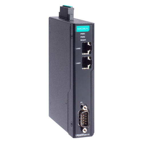 1ポート アドバンスド Modbusゲートウェイ IEC62443-4-2準拠 RJ45×2 DB9 2kV絶縁保護