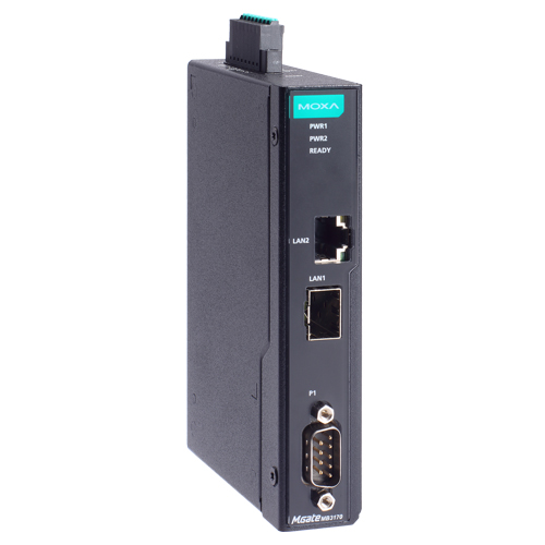 1ポート アドバンスド Modbusゲートウェイ IEC62443-4-2準拠 RJ45×1 SFPスロット×1 DB9