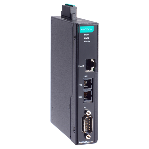 1ポート アドバンスド Modbusゲートウェイ IEC62443-4-2準拠 RJ45×1 マルチモードSC×1 DB9