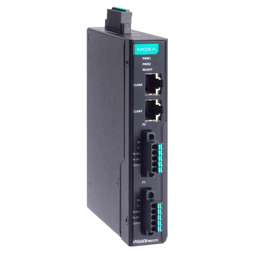 2ポート アドバンスド Modbusゲートウェイ IEC62443-4-2準拠 RJ45×2 5ピンターミナルブロック (ワイド温度モデル)